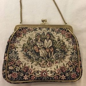 Vintage Tapestry Purse,  c.1960s